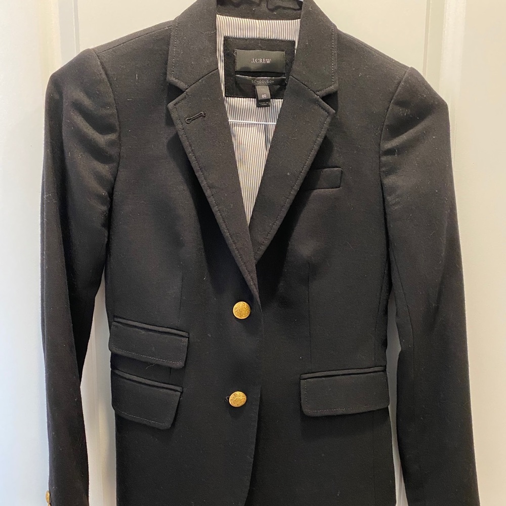 JCREW Black Wool Blazer